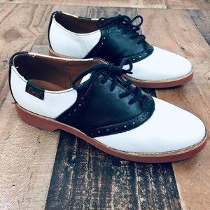 G.H. Bas & Co Saddle Shoes Black and White Size 7M